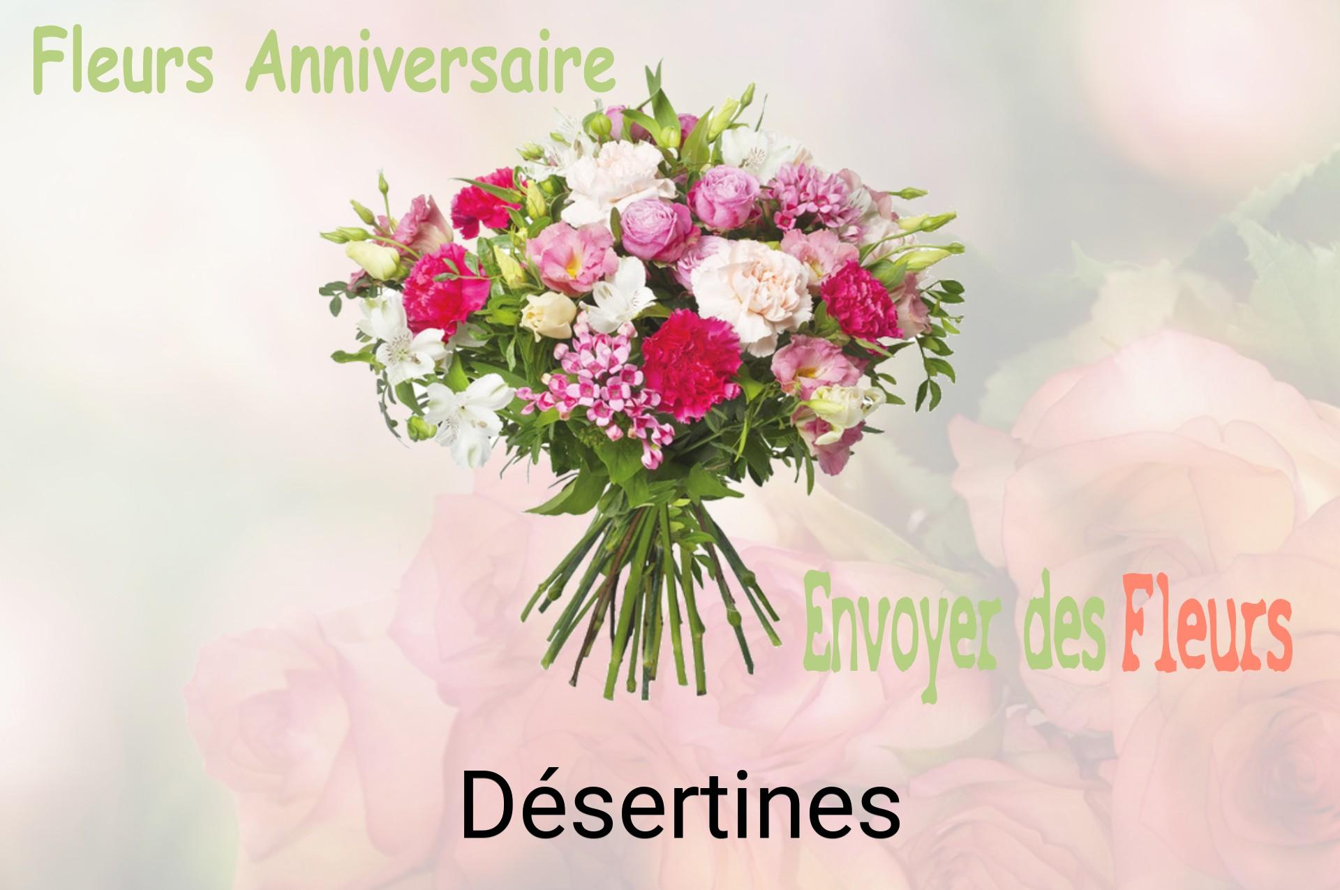 Bouquet de fleurs d’anniversaire livré à Désertines