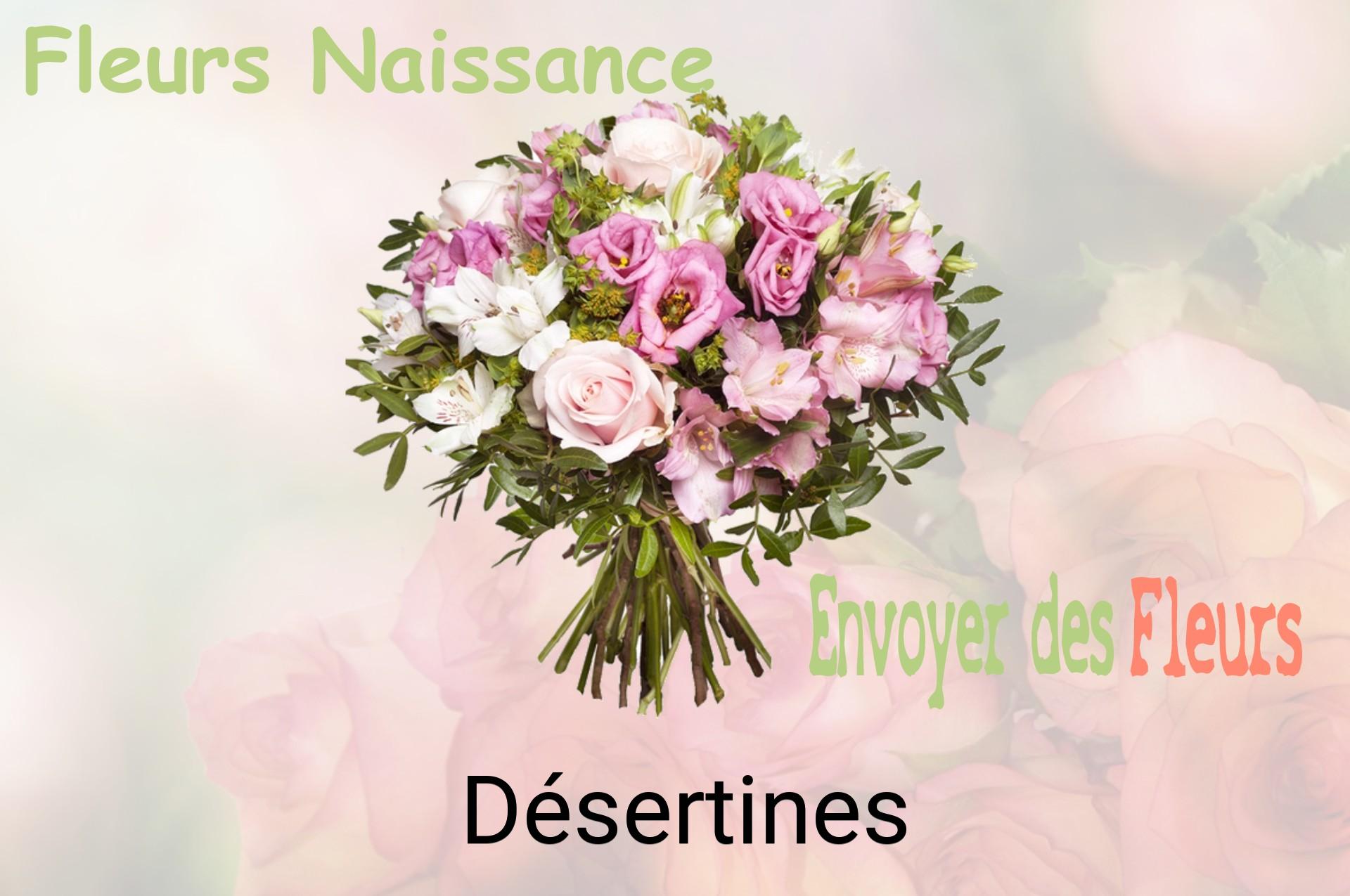 Bouquet de fleurs de naissance livré à Désertines
